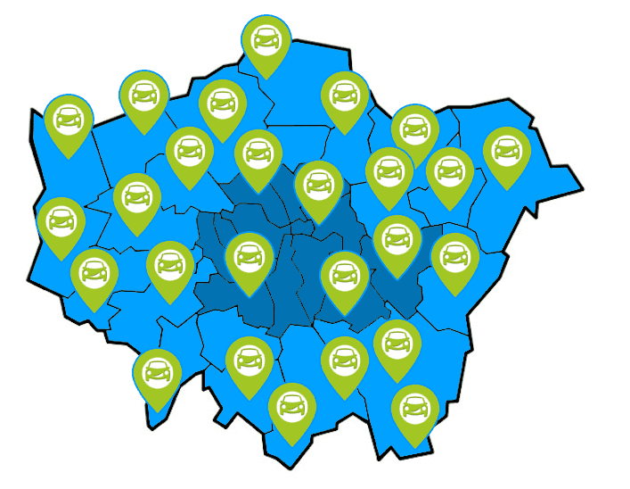 map of areas in London we cover